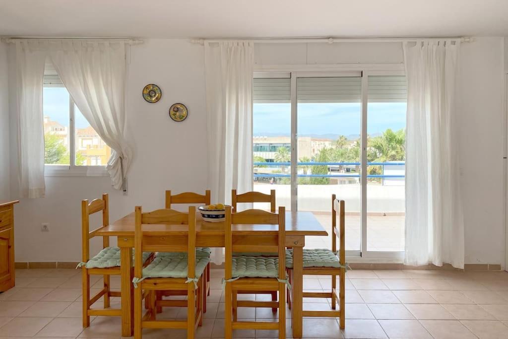 Atico Con Vistas Al Mar En Primera Linea De Playa Vera Kültér fotó